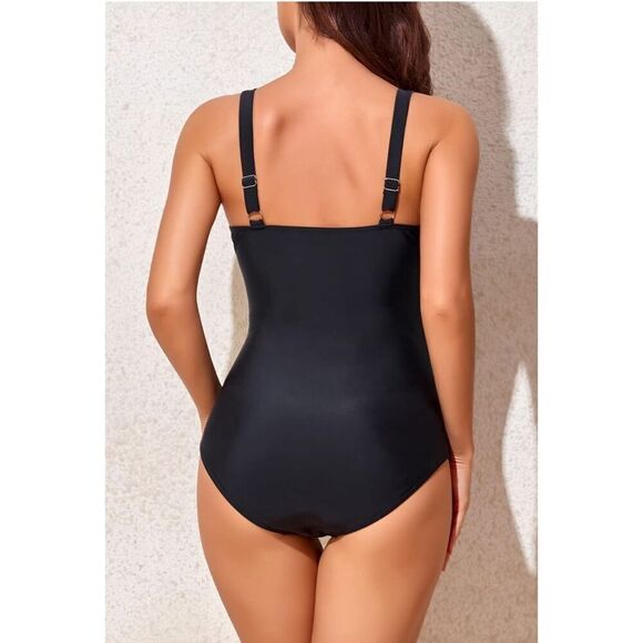 NEW 1 Pc Tummy Control Slimming Swimsuit Push up Vintage Retro L - Picture 2 of 8